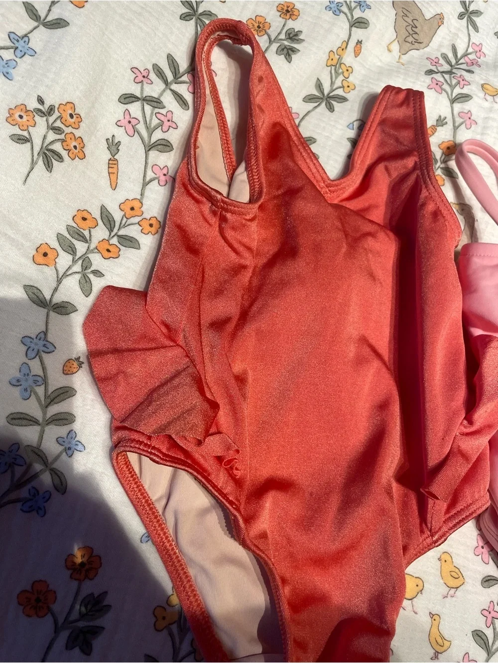 BUNDLE Baby Girl 3-6 Month One Piece Bathing Swim Suits
